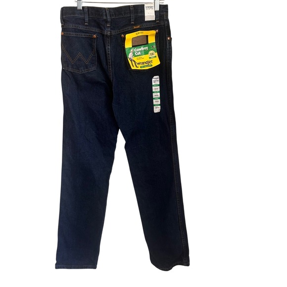 Wrangler Other - Wrangler Cowboy Cut Slim Fit Jeans 936DSD Dark Wash Indigo Denim 33x34 NEW